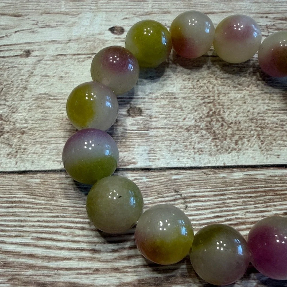 Yanyuan Agate Elastic Band Beaded Bracelet